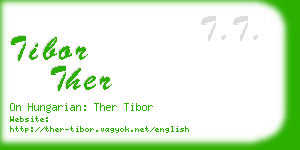 tibor ther business card